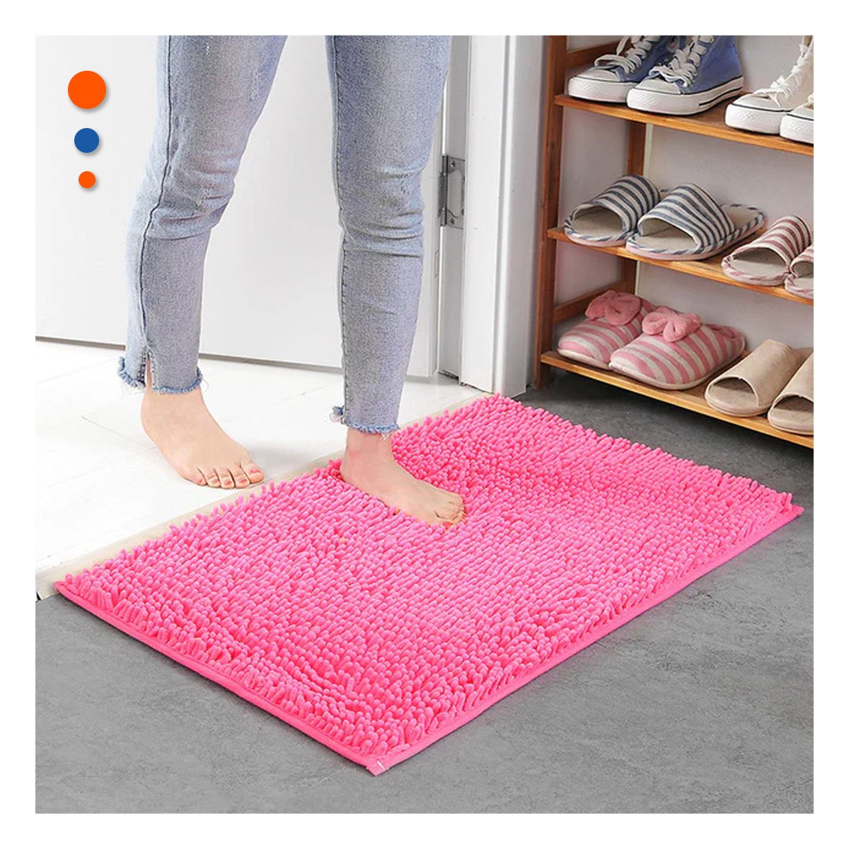 PACK4 PROTECTOR DECORATIVO MICROFIBRA 40X60CM ROSADO FORMATO RECTANGULAR PERFECTO - 5