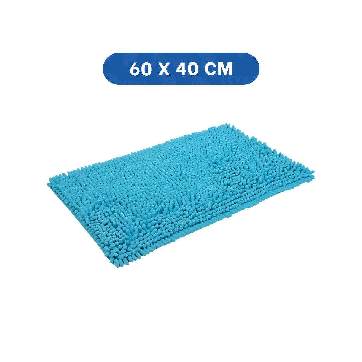 PACK4 PROTECTOR RECTANGULAR MICROFIBRA 40X60CM CELESTE PARA CASA USO DIARIO Y+REGALO STICKER - 4