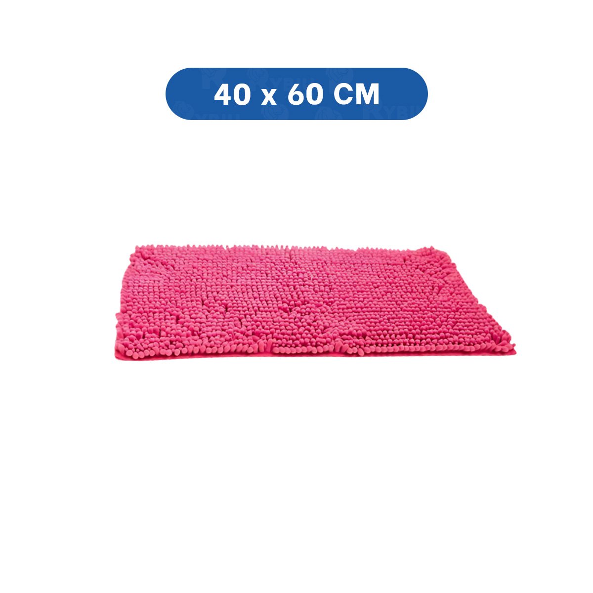 TAPETE COMODO MICROFIBRA 40X60CM ROSADO FORMATO RECTANGULAR PERFECTO Y+LIGAS REGALO - 4