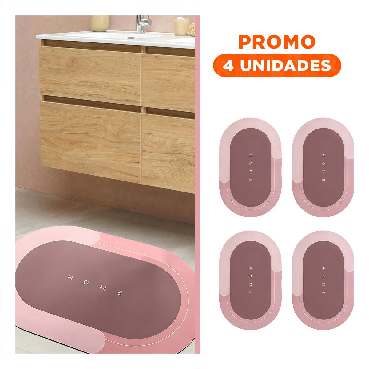 PACK4 COBERTOR LIGERO HOME ROSADO FUNCIONAL Y SUAVE IDEAL PARA CUALQUIER AREA - 1