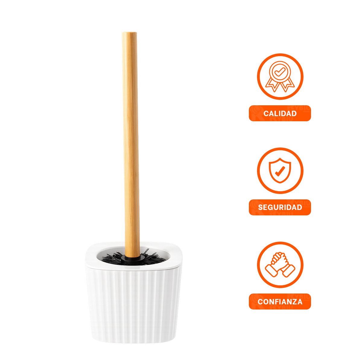 ORGANIZADOR VERSATIL SET 6 PIEZAS BLANCO FUNCIONAL Y SUAVE PARA USO DIARIO Y+LIGAS REGALO - 5