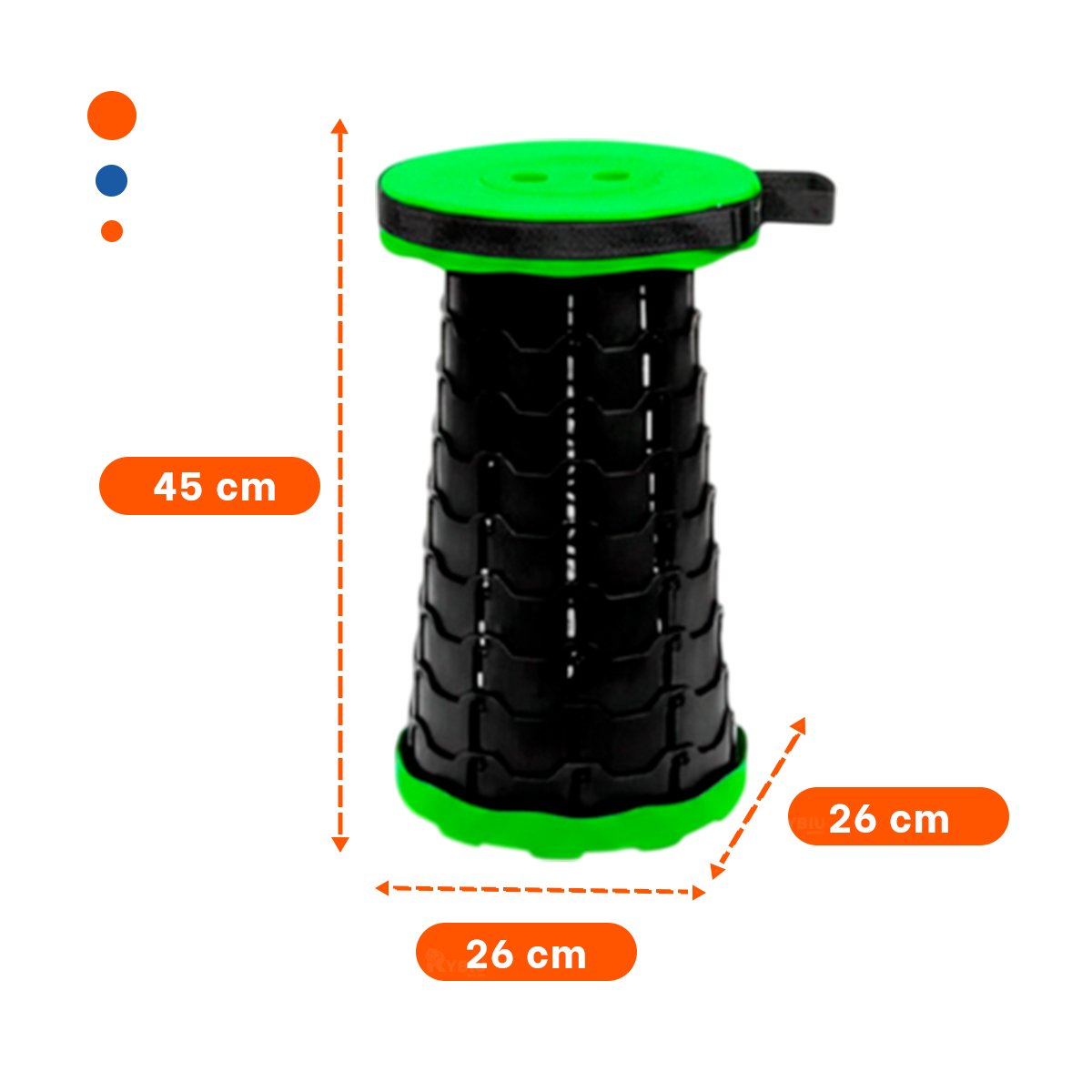 PACK12 REPOSERA PLEGABLE VERDE 1 SEGURO PORTATIL FUNCIONAL PARA CUALQUIER LUGAR - 4