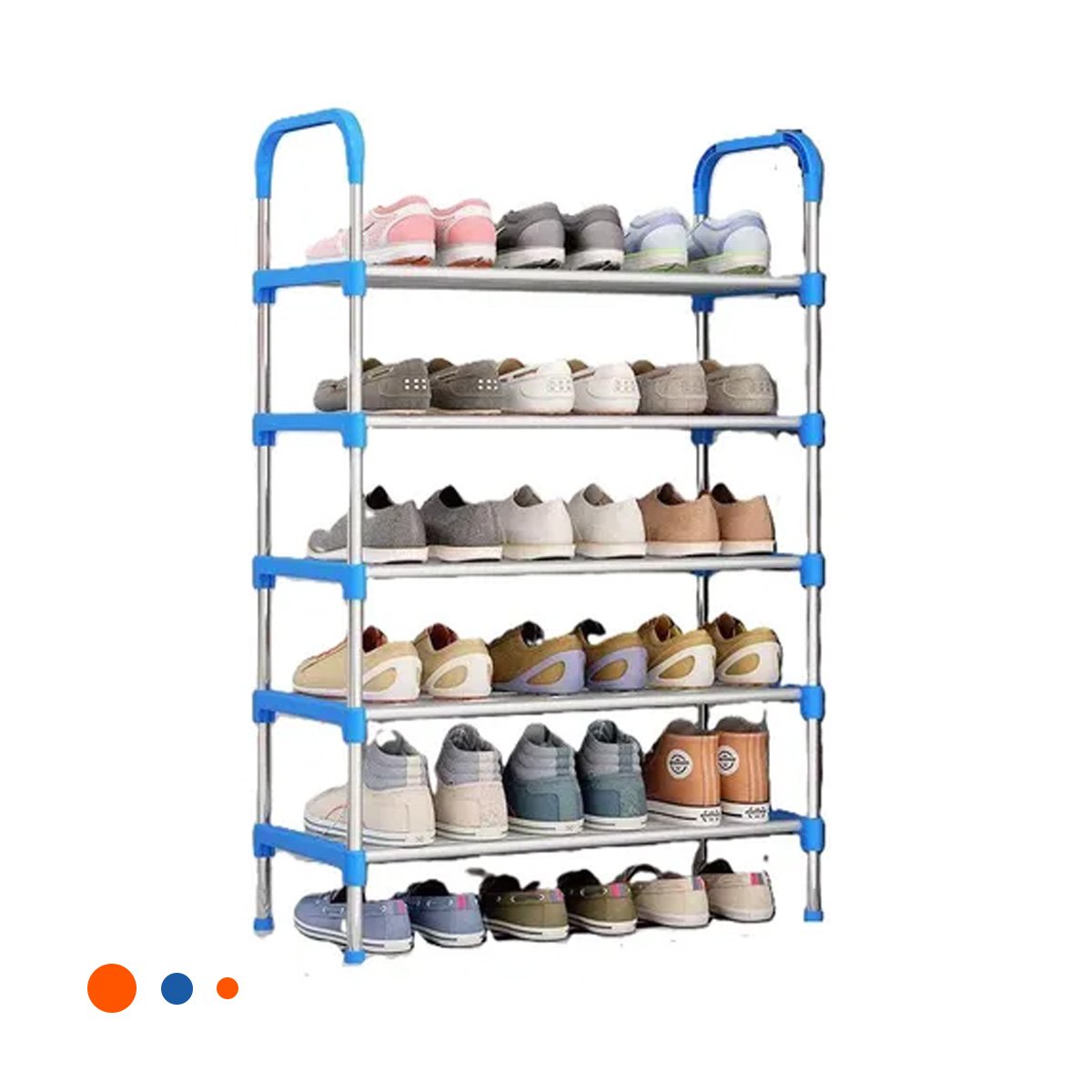 ZAPATERA VERTICAL CELESTE 5 NIVELES ESTRUCTURA PARA ALMACENAR CALZADO Y+REGALO STICKER - 1