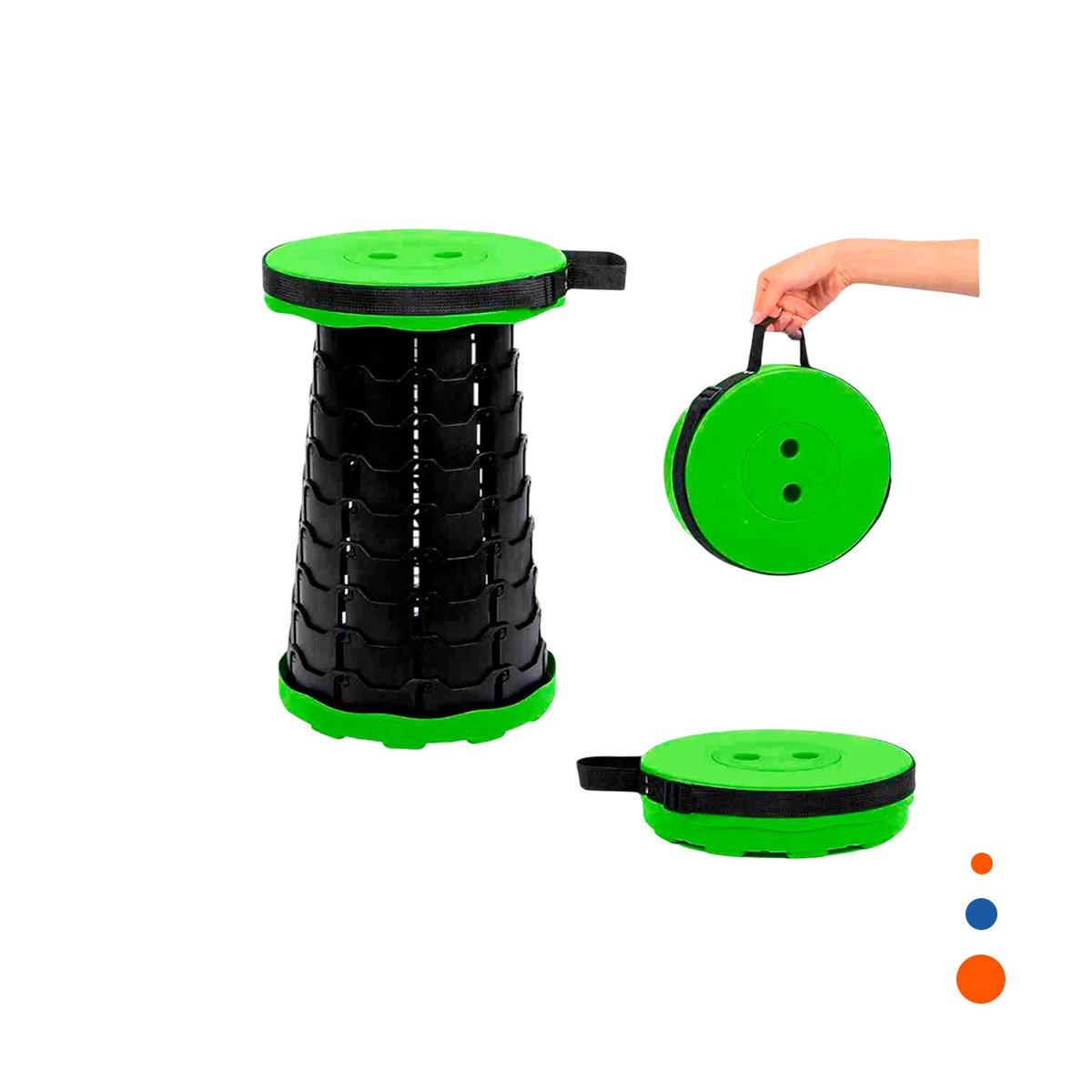 PACK12 ASIENTO PORTATIL VERDE 1 SEGURO DISENO PRACTICO Y TRANSPORTE FACIL Y+REGALO STICKER - 2