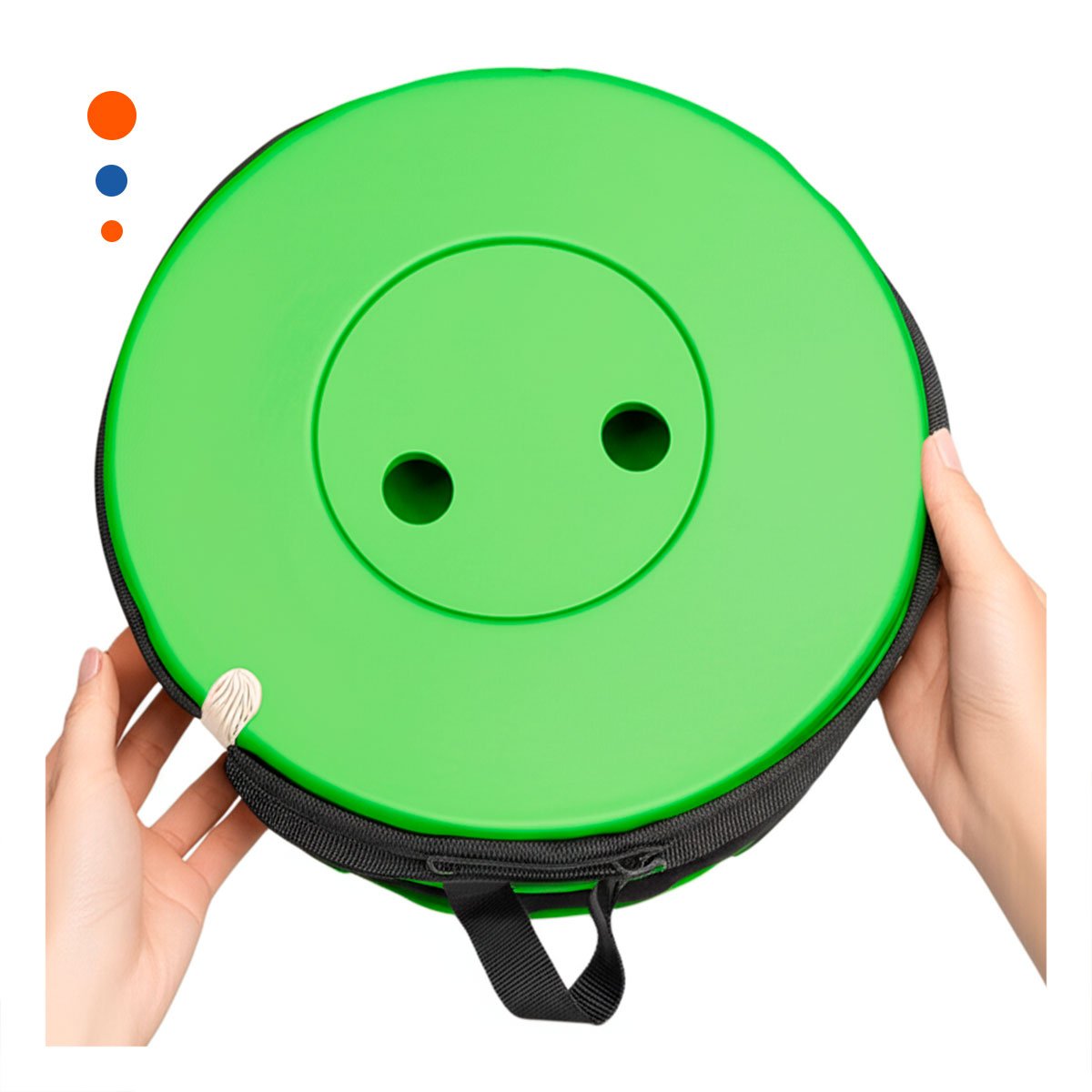 PACK6 REPOSERA PLEGABLE VERDE 1 SEGURO PORTATIL COMPACTA Y FACIL DE GUARDAR Y+REGALO STICKER - 2