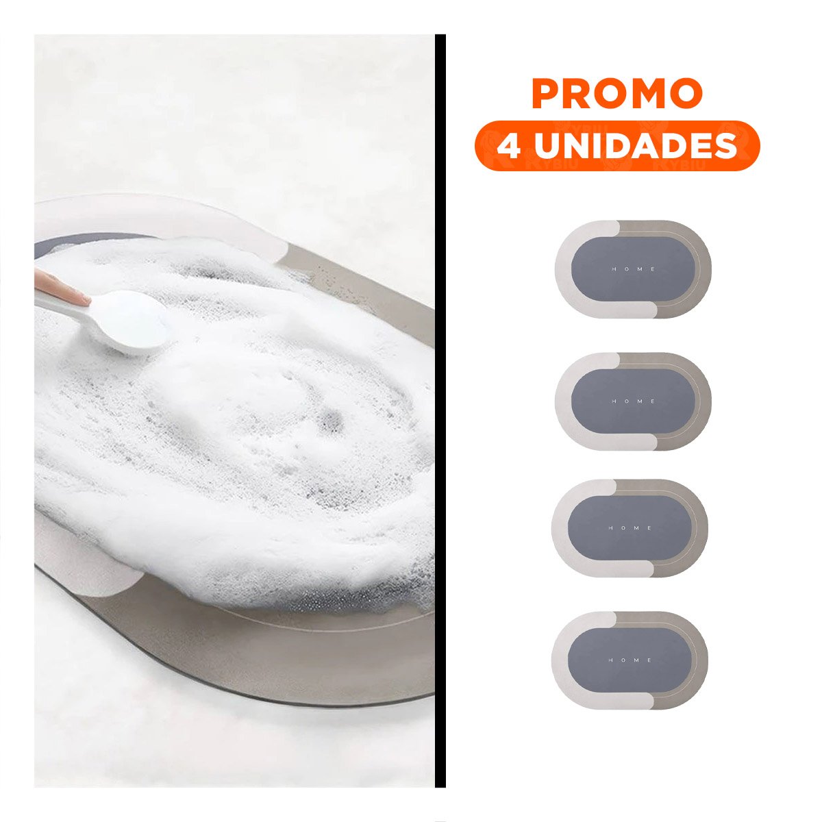 PACK4 PROTECTOR DECORATIVO HOME PLOMO FORMATO OVALADO PERFECTO PARA DECORAR ESPACIOS - 1