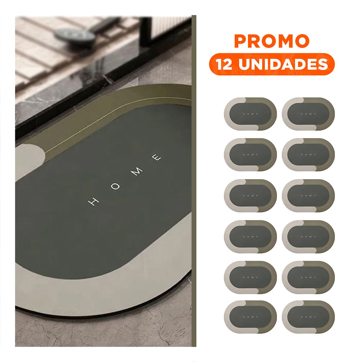 PACK12 ESTERA LIGERA HOME MARRON FUNCIONAL Y SUAVE IDEAL PARA CUALQUIER AREA - 1