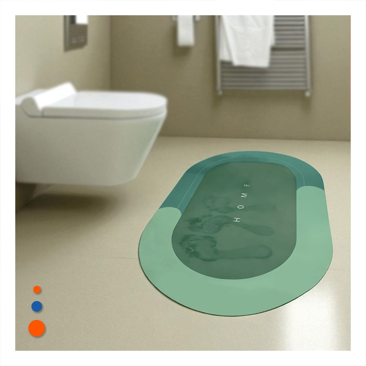 PACK4 ESTERA OVALADA HOME VERDE PARA CASA USO DIARIO Y DECORACION INTERIOR Y+REGALO STICKER - 5