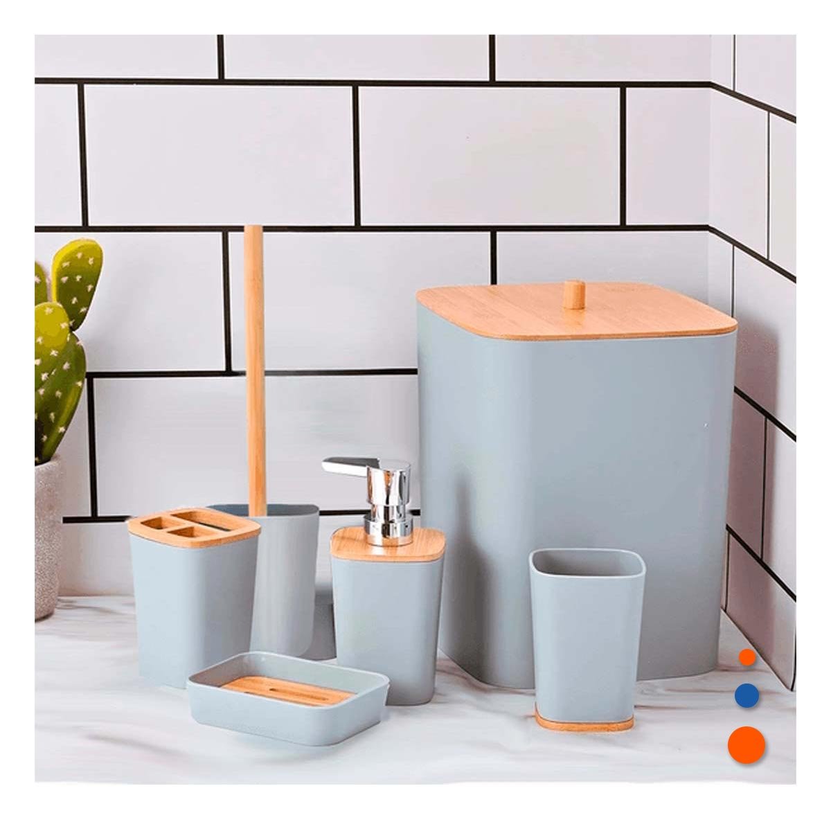 PACK6 SEPARADOR VERSATIL SET 6 PIEZAS GRIS FUNCIONAL Y SUAVE PARA USO DIARIO Y+REGALO STICKER - 5