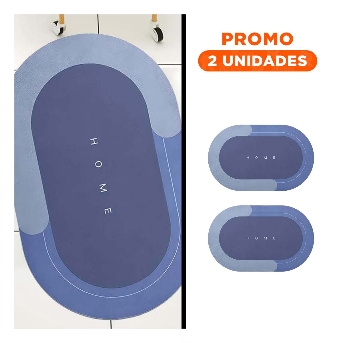PACK2 COBERTOR COMODO HOME AZUL ACERO MATERIAL RESISTENTE Y FACIL DE LIMPIAR Y+REGALO STICKER - 1