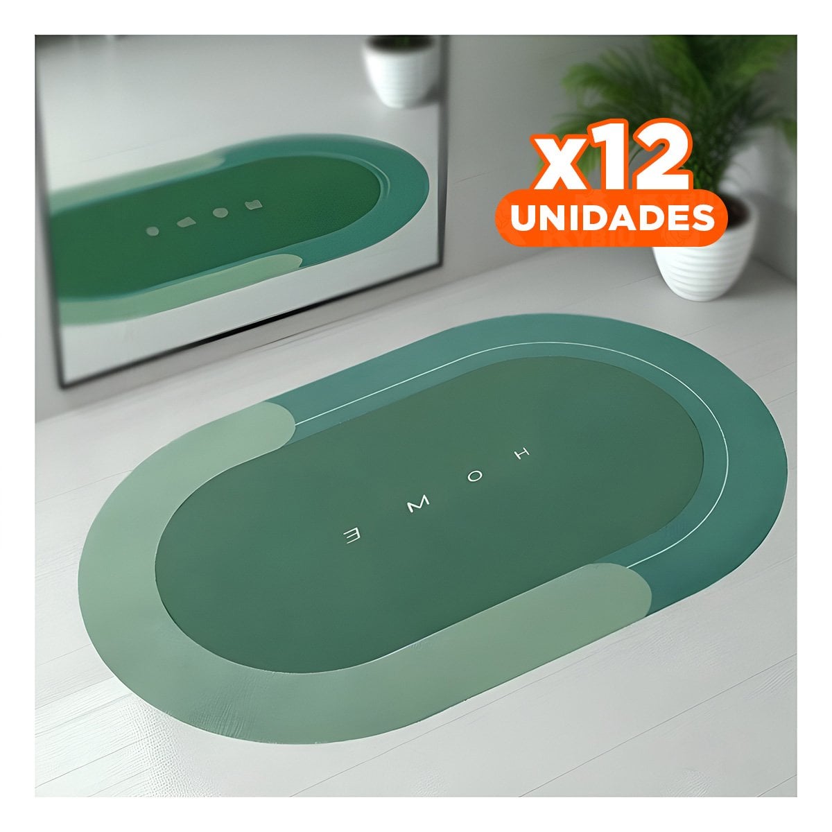 PACK12 COBIJA DECORATIVA HOME VERDE PARA CASA USO DIARIO Y DECORACION INTERIOR Y+PAPEL REGALO - 1