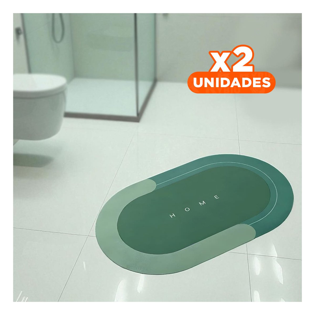 PACK2 PROTECTOR OVALADO HOME VERDE PARA CASA USO DIARIO Y DECORACION INTERIOR - 1