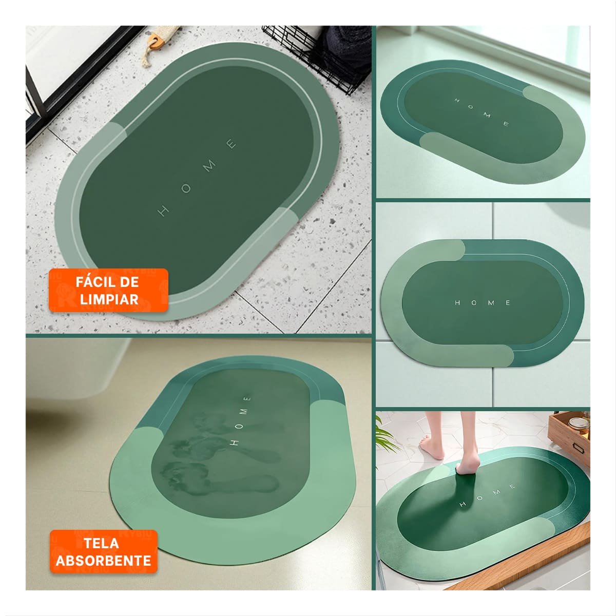 PACK2 PROTECTOR SUAVE HOME VERDE DISENO COMODO Y PRACTICO PARA USO DIARIO Y+PAPEL REGALO - 3
