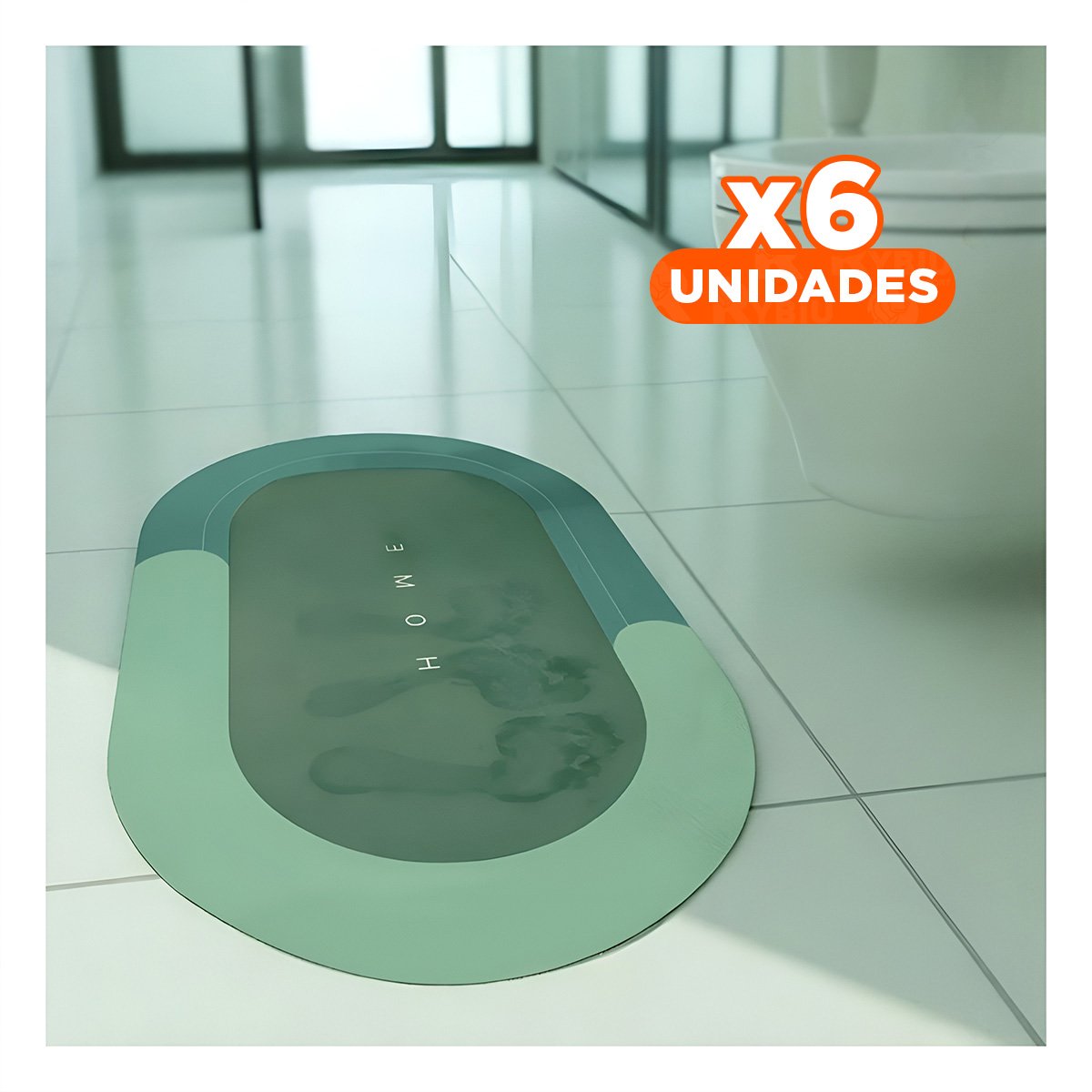 PACK6 ESTERA COMODA HOME VERDE MATERIAL RESISTENTE Y LIGERA PARA USO DIARIO Y+PAPEL REGALO - 1