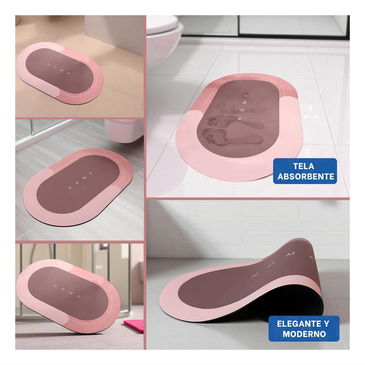 PACK2 COBIJA OVALADA HOME ROSADO FUNCIONAL Y SUAVE IDEAL PARA CUALQUIER AREA Y+PAPEL REGALO - 3