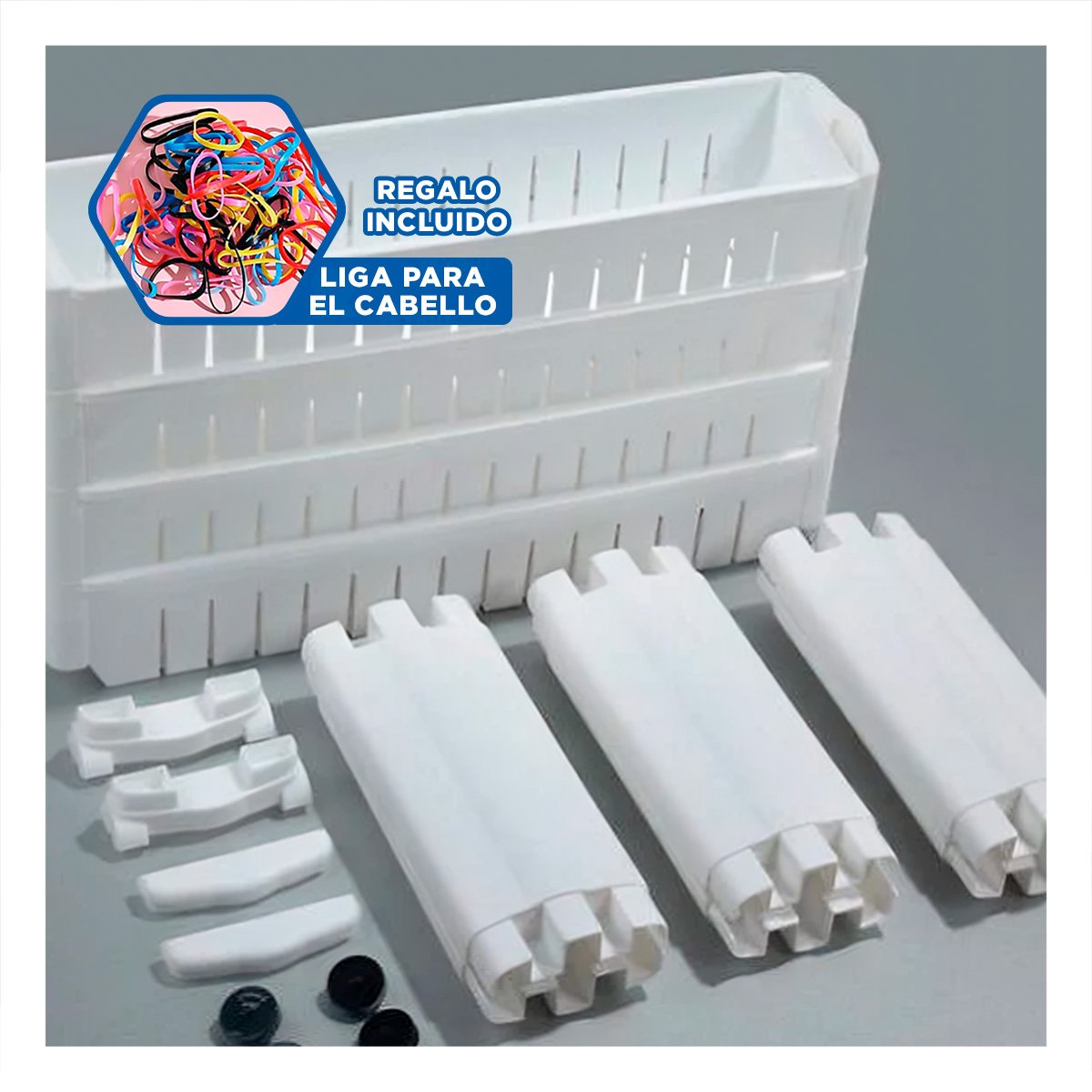 CARRITO LATERAL DELGADO DE 4 NIVELES CON VENTILAS BLANCO PLASTICO FUNCIONAL Y+LIGAS REGALO - 2
