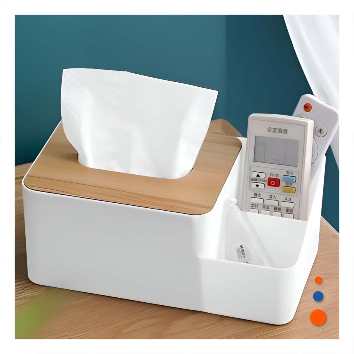 PACK6 CONTENEDOR DE SERVILLETAS MULTIFUNCIONAL RESISTENTE Y SEGURO BLANCO Y+PAPEL REGALO - 2