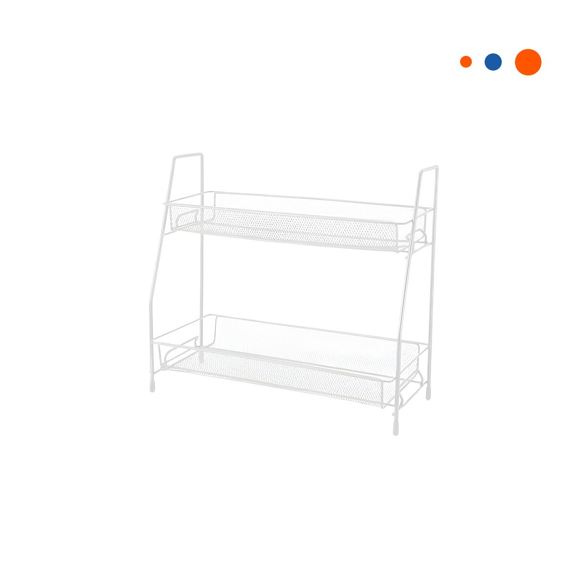 PACK6 ESTANTERIA DE 2 NIVELES MULTIUSO COMODA Y RESISTENTE Y FACIL BLANCO Y+REGALO STICKER - 2