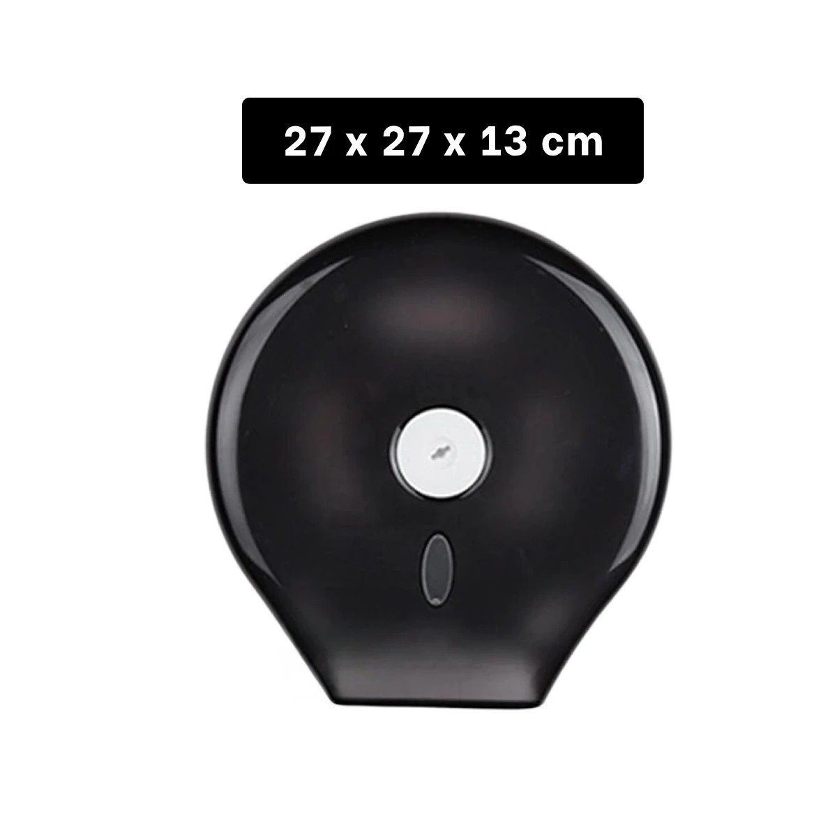 PACK4 CONTENEDOR DE PAPEL HIGIENICO JUMBO NEGRO LIGERO Y PRACTICO GOTA Y+REGALO STICKER - 4