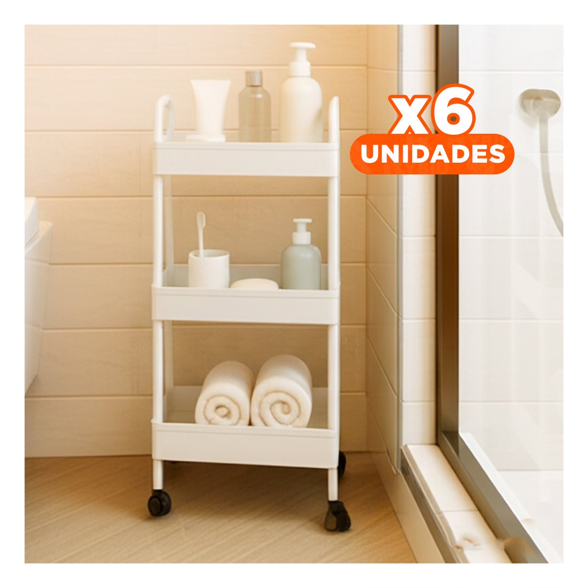 PACK6 MUEBLE DE ALMACEN DE COLOR BLANCO PARA FELICIDAD DE SUS PEQUEÑOS - 1