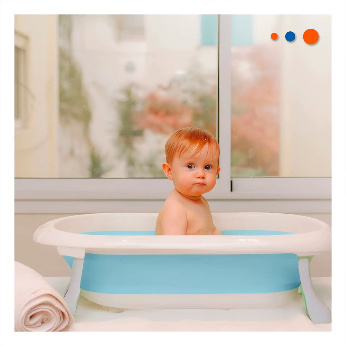 PACK2 CUADRO PLEGABLE PARA BEBE VERSATIL, RESISTENTE Y FUNCIONAL CELESTE Y+REGALO STICKER - 5
