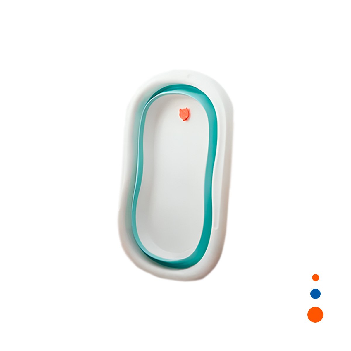 PACK2 TINA PLEGABLE PARA BEBE FUNCIONAL Y RESISTENTE PARA BEBES VERDE Y+REGALO STICKER - 2