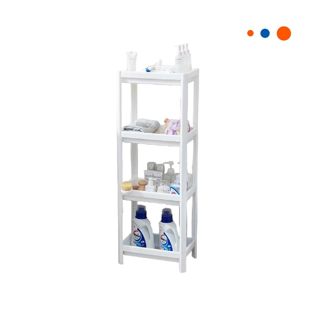 PACK2 ORGANIZADOR ESTRECHO 4 NIVELES COLOR BLANCO PARA FOMENTAR ESPACIO ORDEN Y+REGALO STICKER - 2