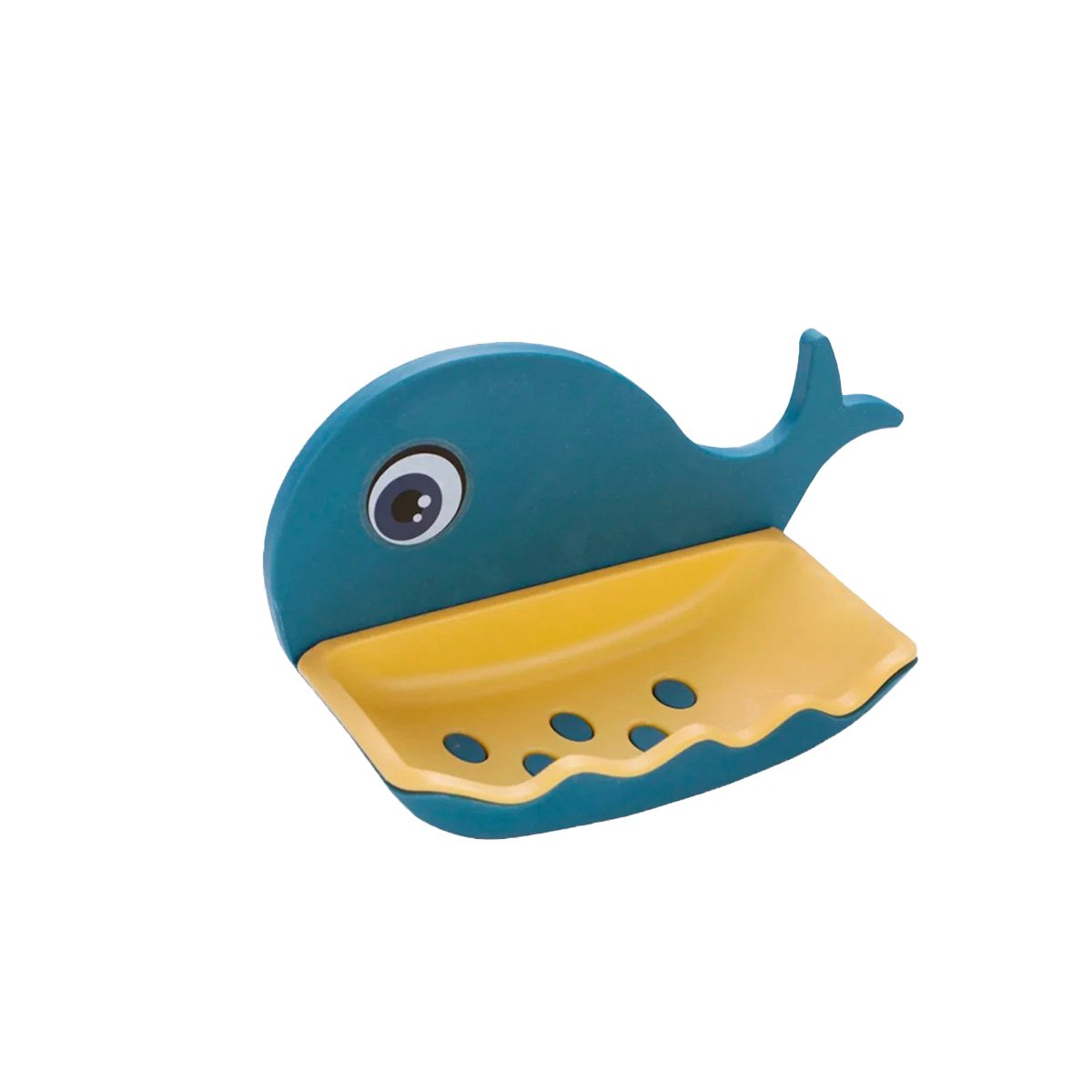 JABONERA BALLENA PORTA JABON COMPACTA FUNCIONAL PARA COCINA AZUL HOGAR Y+REGALO STICKER - 1