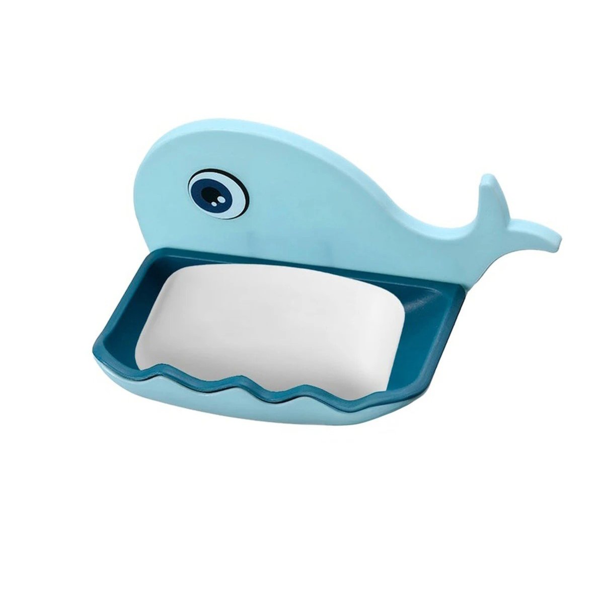 JABONERA EN FORMA DE BALLENA CELESTE PRACTICA PARA COCINA ZONA LAVADO Y+LIGAS REGALO - 5
