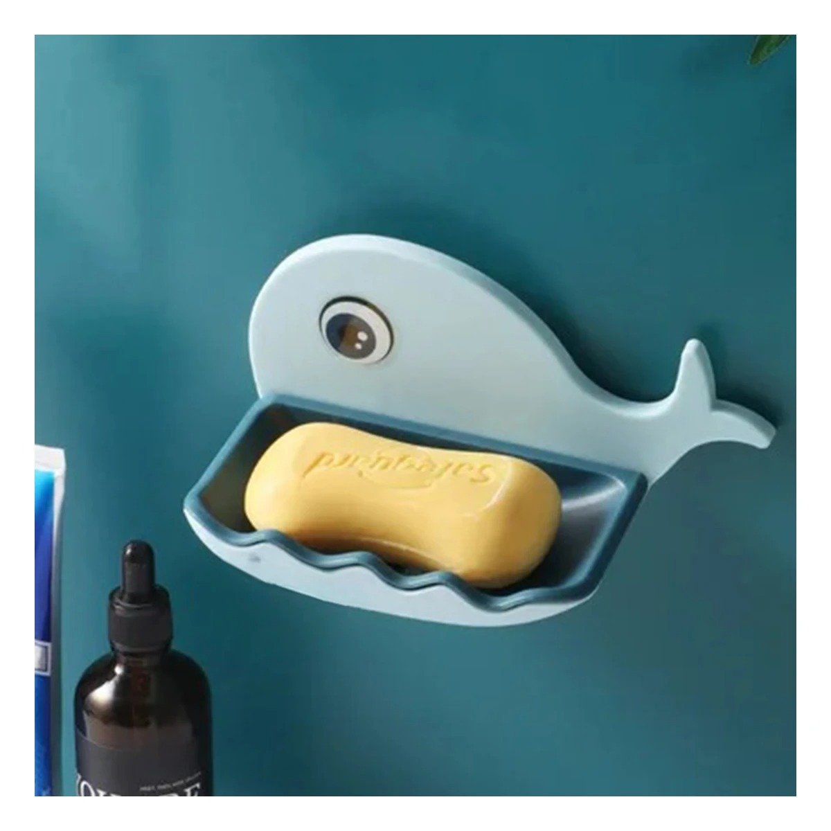 PACK6 BANDEJA JABON DECORATIVA BALLENA CELESTE PARA CASA ESTILO MODERNO - 2