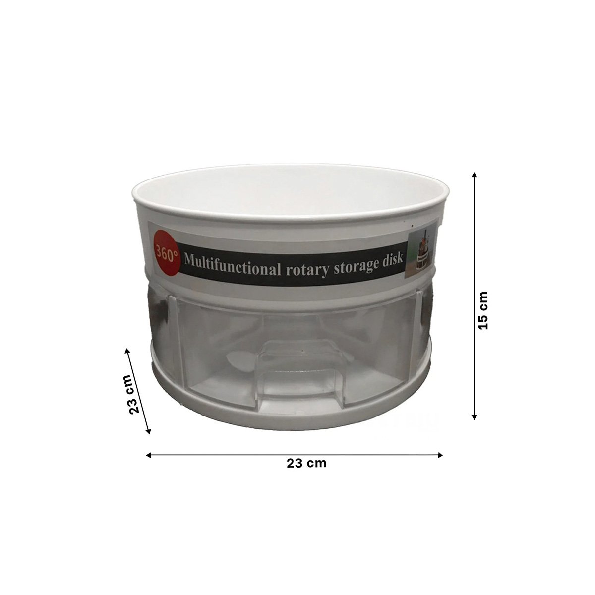 BASE GIRATORIA 360 GRADOS FUNCIONAL DE 2 NIVELES CON CAJONES BLANCO Y+LIGAS REGALO - 4