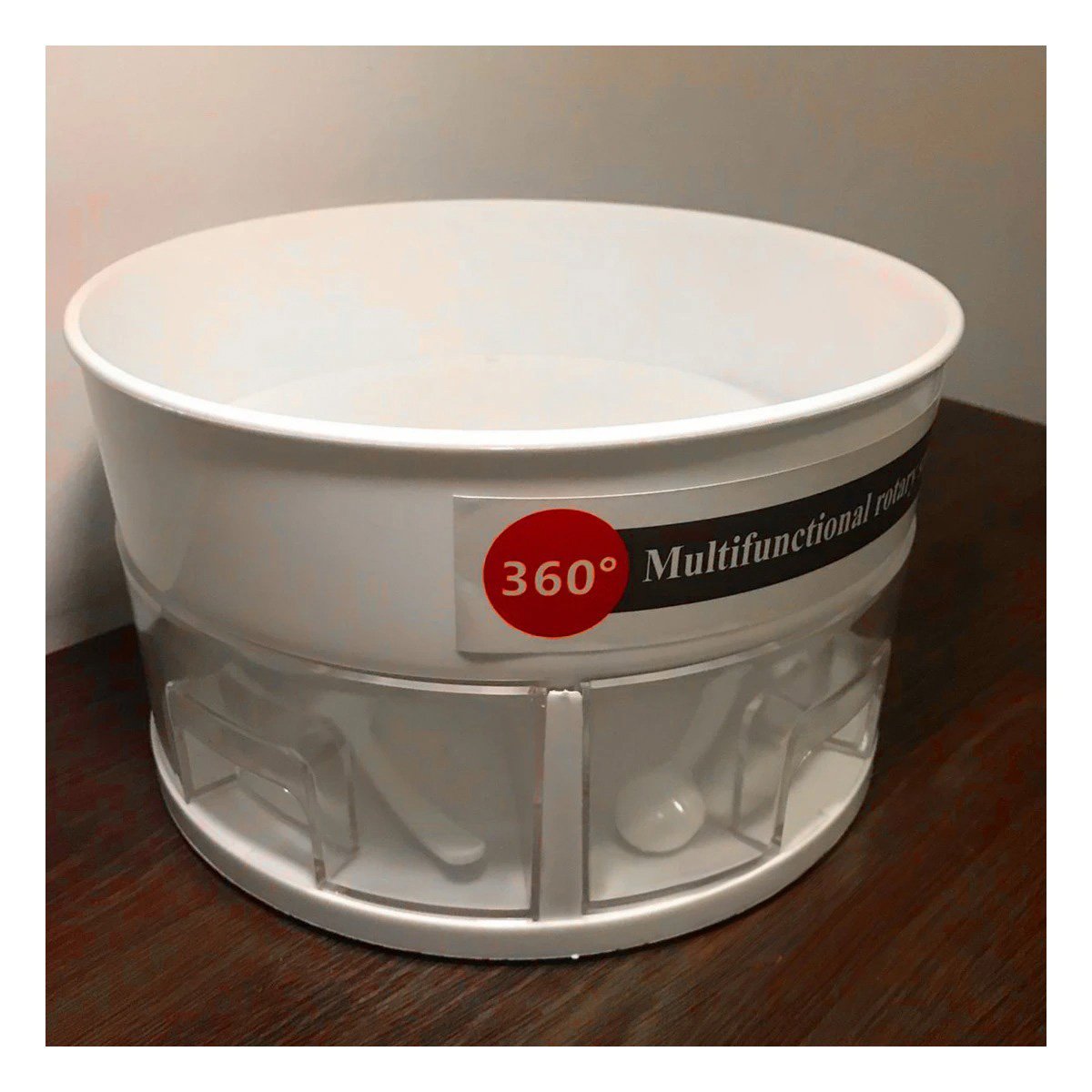 PACK4 MODULO GIRATORIO 360 GRADOS DE 2 NIVELES CON 4 CAJONES BLANCO Y+REGALO STICKER - 3