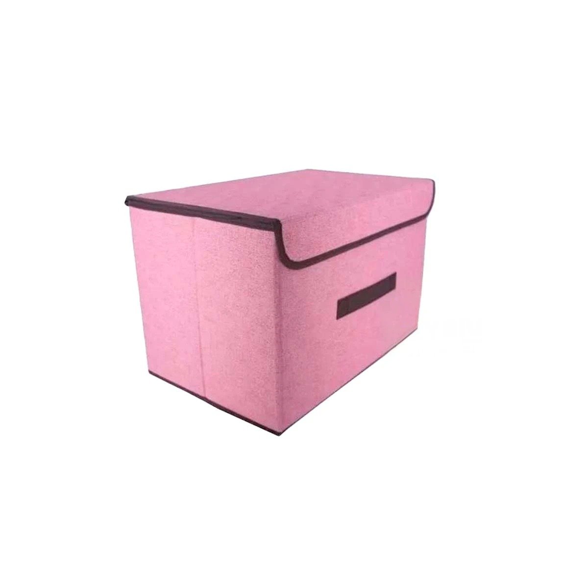 PACK12 UNIDAD PLEGABLE TELA ROSADO 36X24X23CM PARA GUARDAR OBJETOS Y+REGALO STICKER - 2