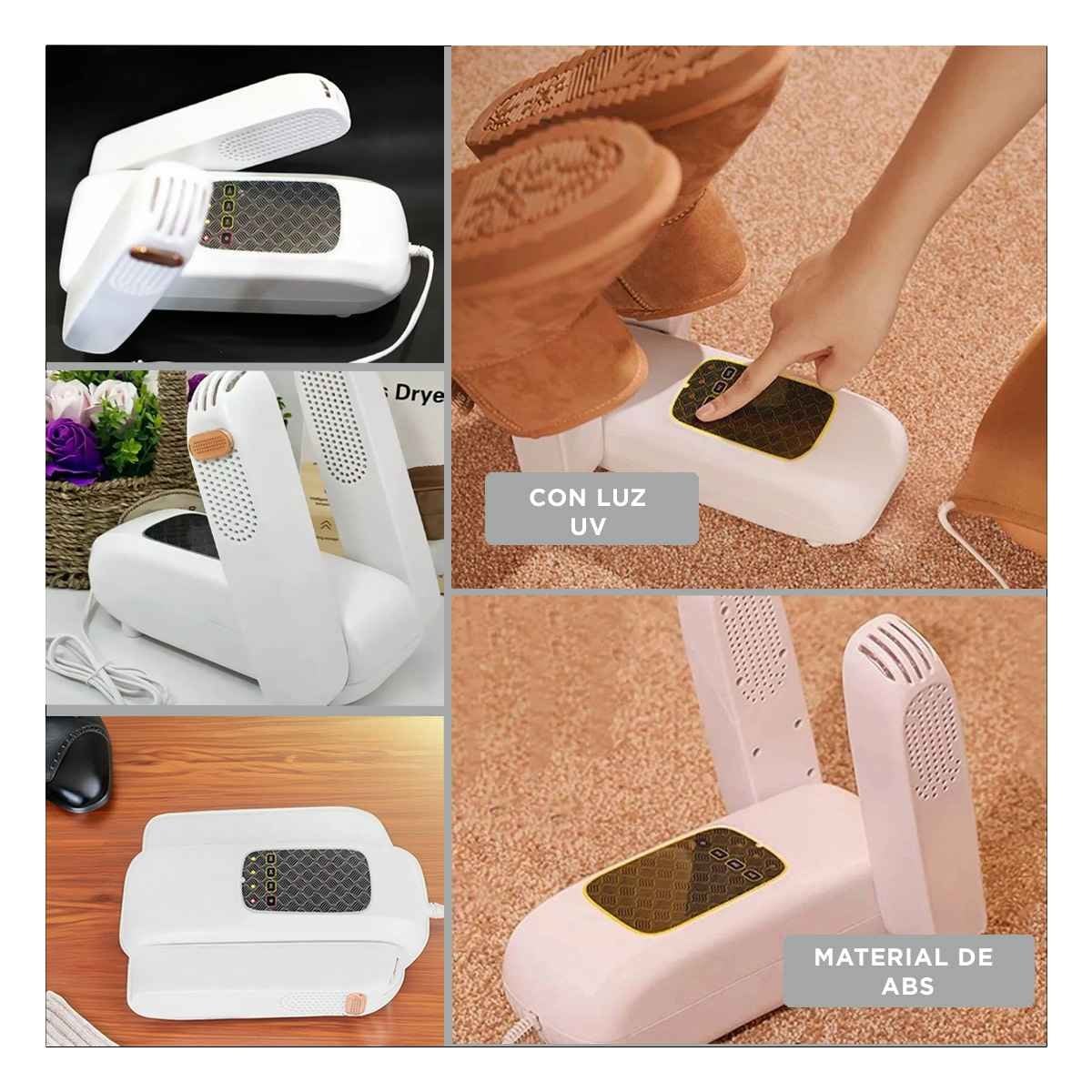 PACK2 DISPOSITIVO DE ZAPATOS ELECTRICO USO PRACTICO PARA HOGAR BLANCO Y+PAPEL REGALO - 3