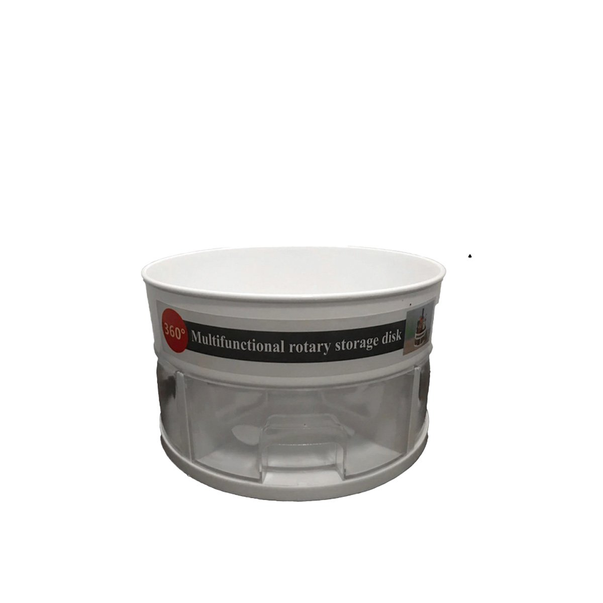 PACK6 MODULO GIRATORIO 360 GRADOS PRACTICO CON CAJONES BLANCO Y+REGALO STICKER - 2