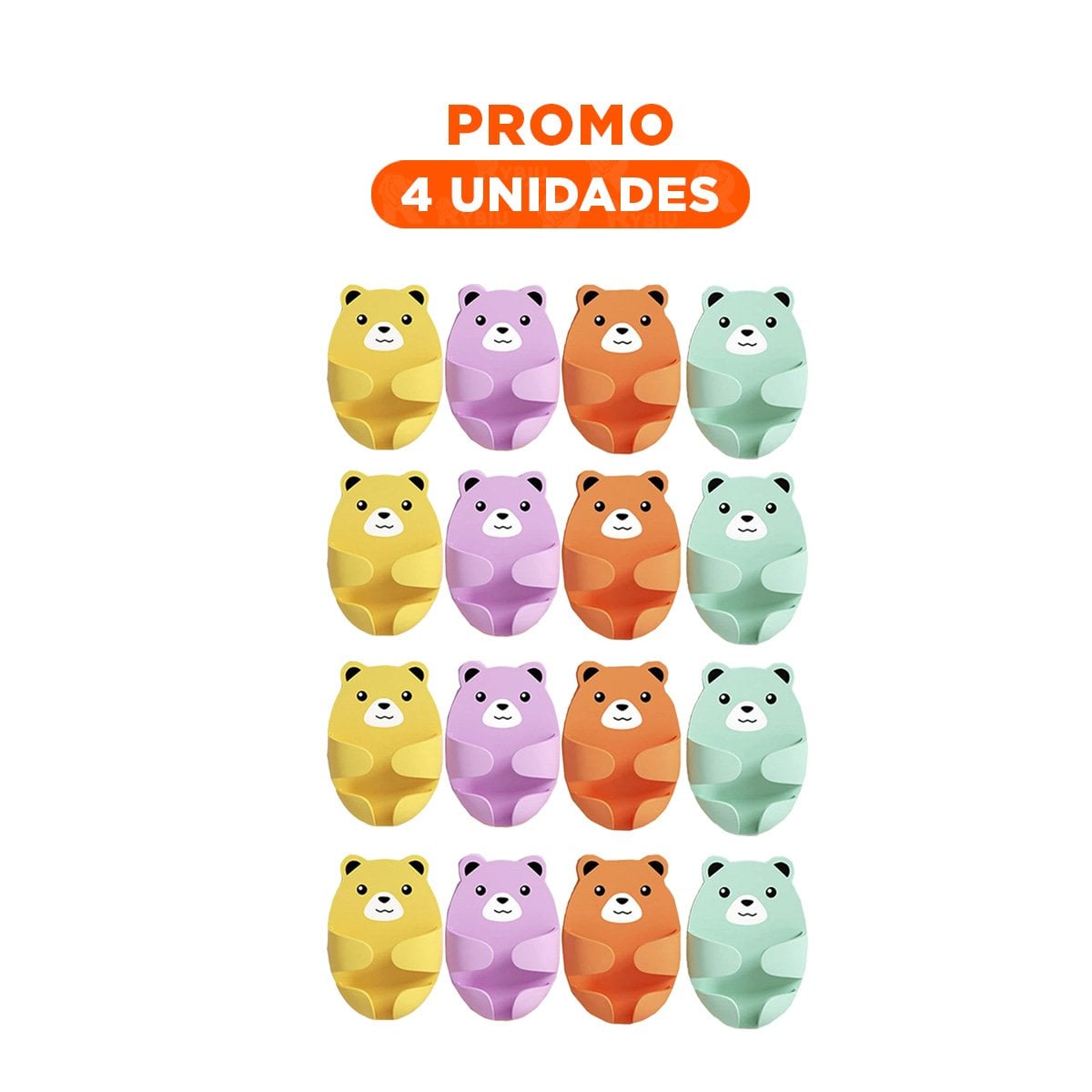 PACK4 SOPORTE DE PARED DIBUJOS ANIMADOS CON DISEÑO ELEGANTE EN SU CASA - 1