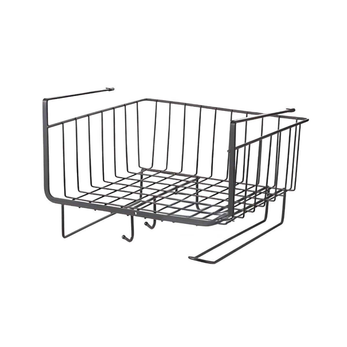 CESTO FLOTANTE METALICO 28,5X20X27 CM NEGRO PARA BRINDAR COMODIDAD EN CASA Y+POST IT - 5