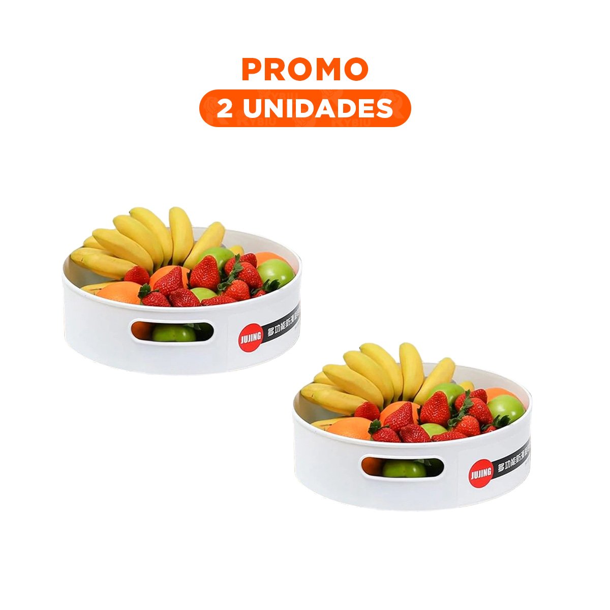 PACK2 ORGANIZADOR DE MESA 360 GRADOS 6.7CMX22.5CM BLANCO TALLA S PARA ORDEN Y+REGALO STICKER - 1