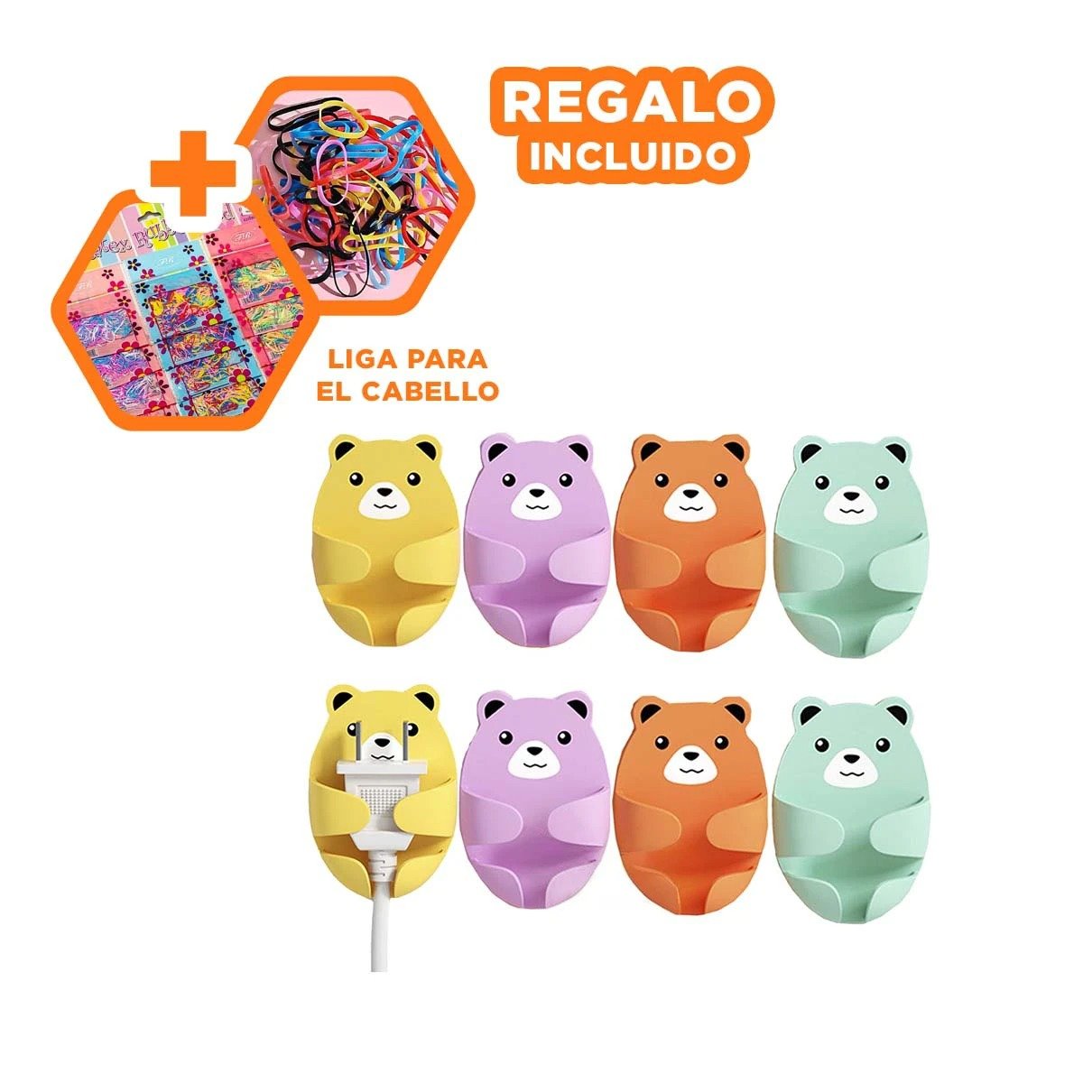 GANCHOS DE ENCHUFE DIBUJOS ANIMADOS PARA LA UTILIDAD DE HIJOS SANOS Y+LIGAS REGALO - 2