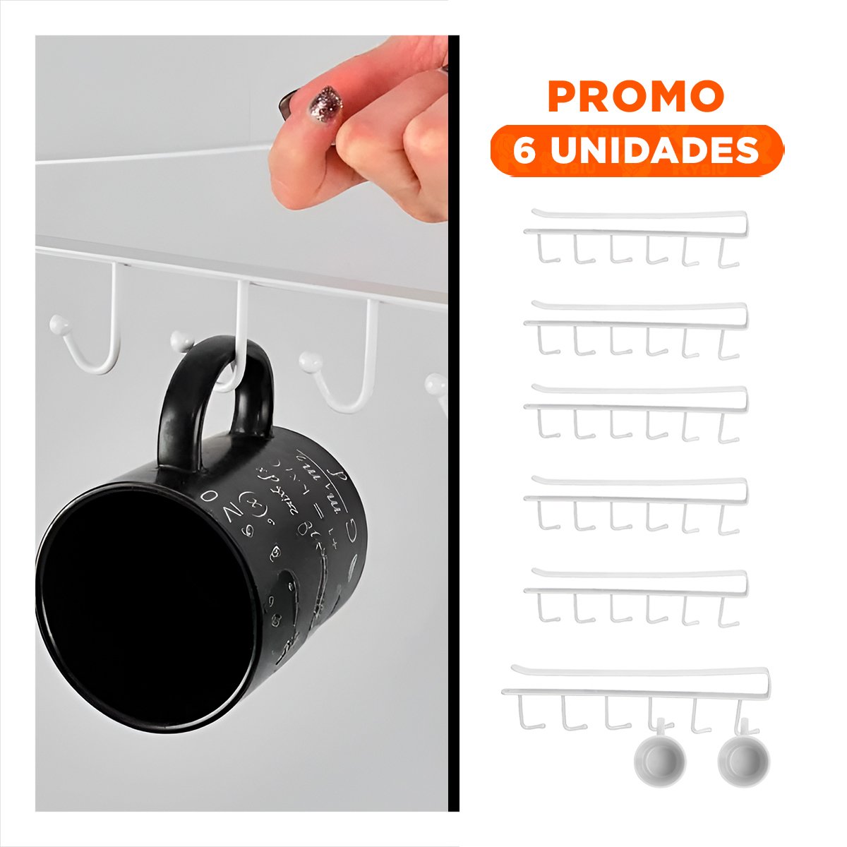 PACK6 ARTICULO DE MENAJE 6X1 BLANCO PARA UN USO DINAMICO EN SU HOGAR REAL Y+REGALO STICKER - 1
