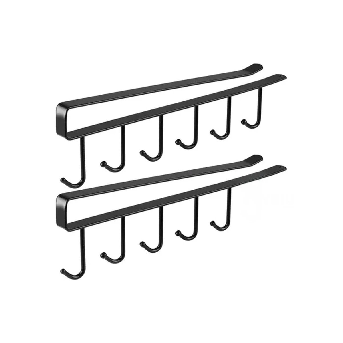 PACK4 ORGANIZADOR DE TAZAS 6X1 NEGRO DE GRAN CALIDAD PARA MUCHA CARGA REAL Y+PAPEL REGALO - 3