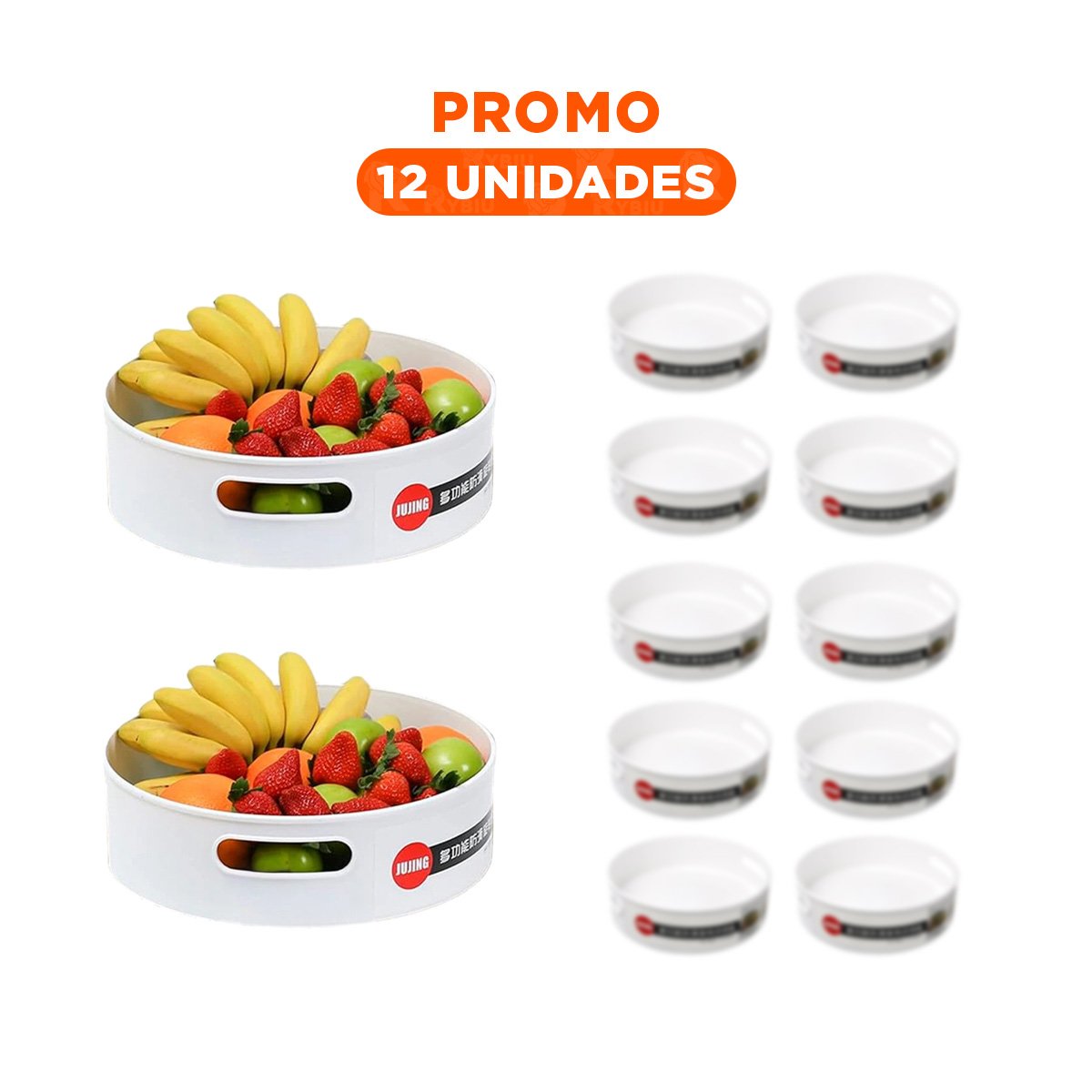 PACK12 ARTICULO DE COCINA 360 GRADOS 6.7CMX22.5CM BLANCO TALLA S DE MARCA SEGURA - 1