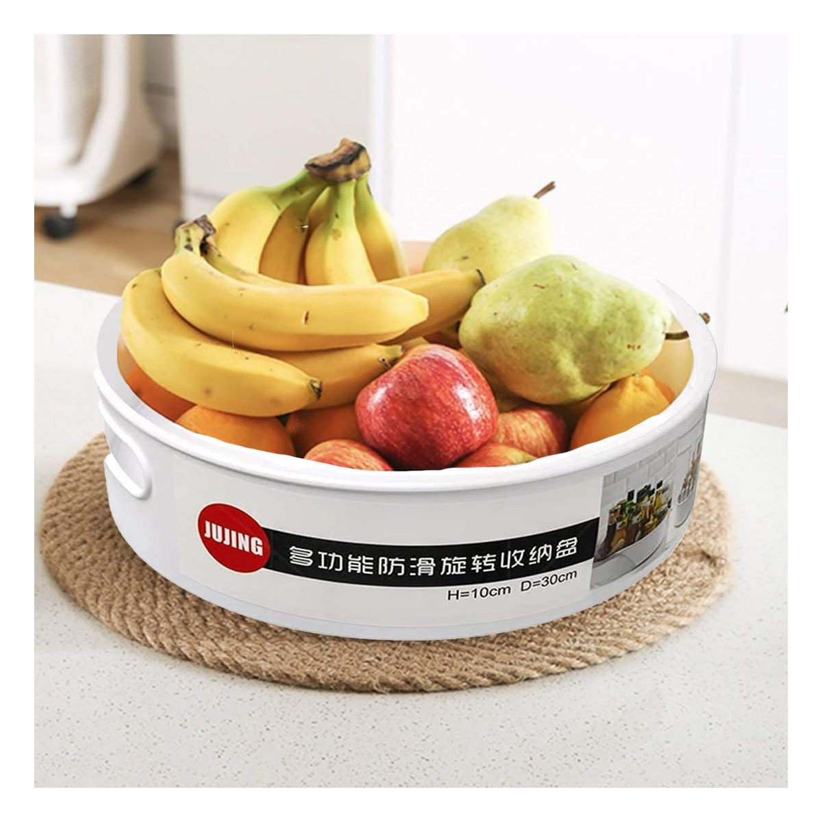 PACK6 ARTICULO DE COCINA 360 GRADOS 6.7CMX22.5CM BLANCO TALLA S PARA FELICIDAD DE SUS PEQUEÑOS - 3