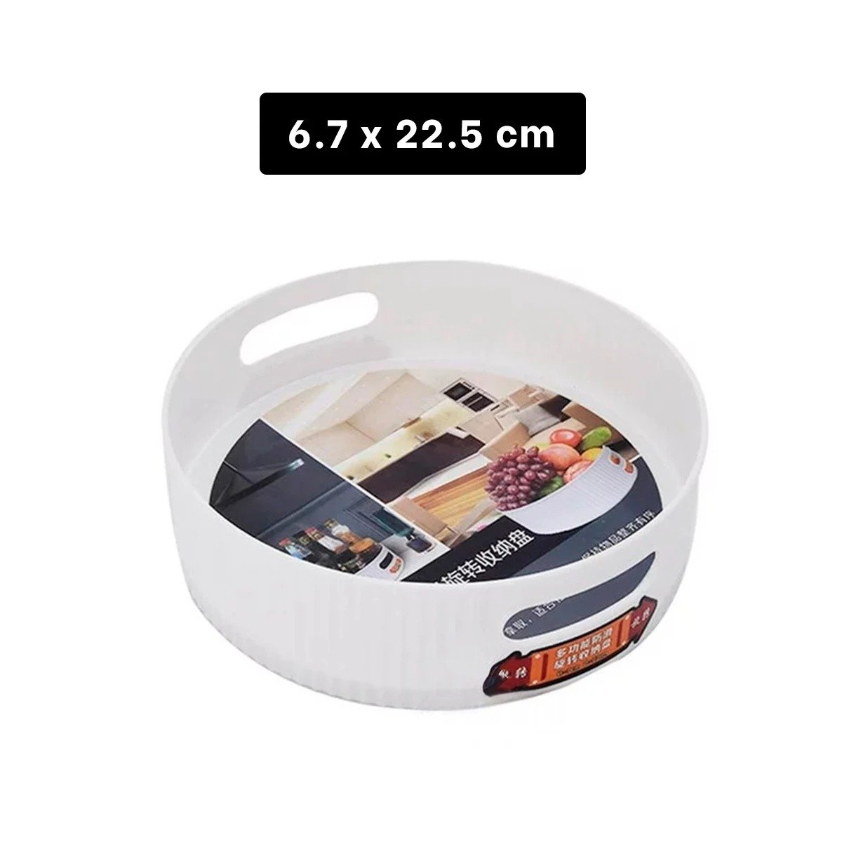 PACK6 ARTICULO DE COCINA 360 GRADOS 6.7CMX22.5CM BLANCO TALLA S PARA FELICIDAD DE SUS PEQUEÑOS - 4
