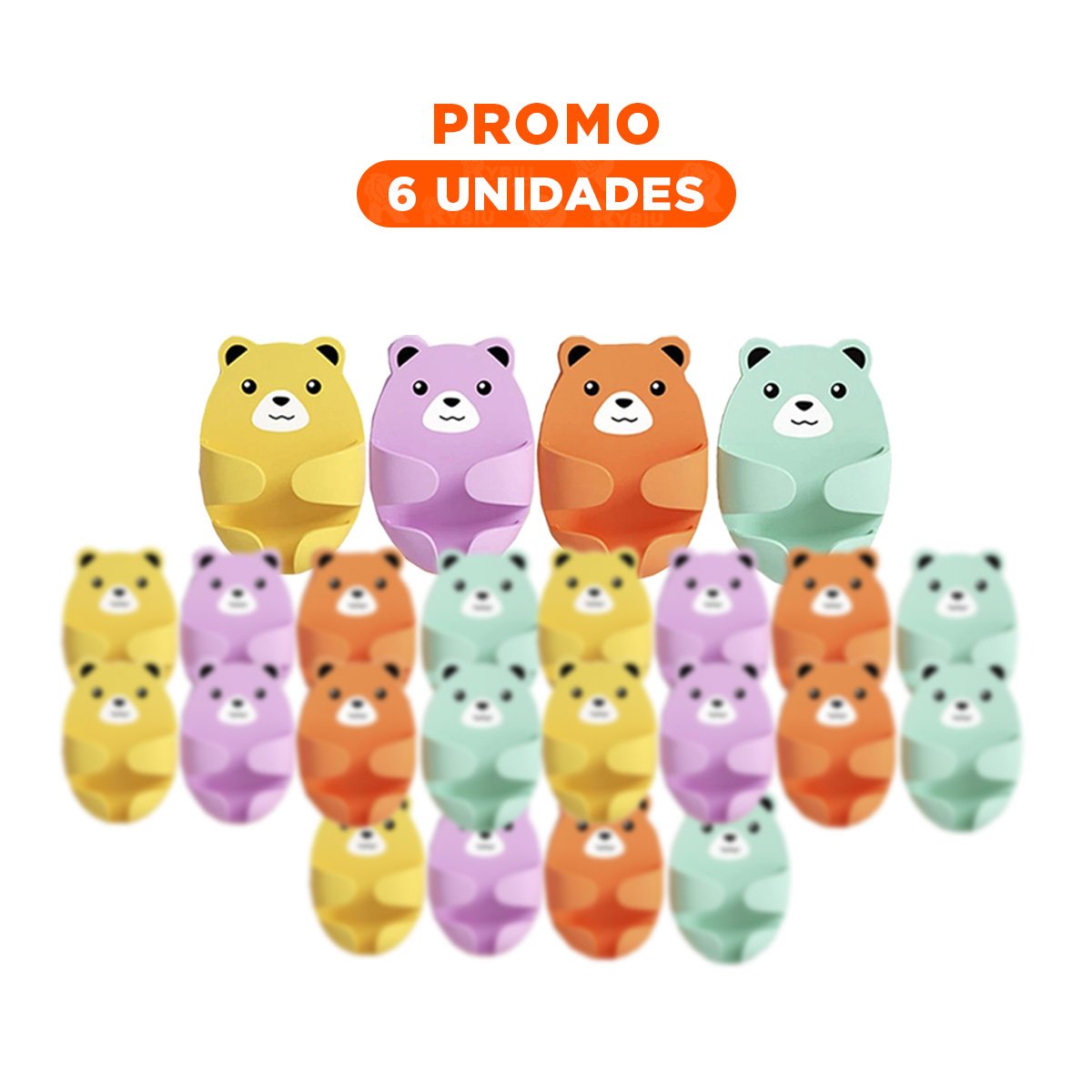 PACK6 ARTICULO DE MENAJE DIBUJOS ANIMADOS PARA UN USO DINAMICO EN HOGAR Y+REGALO STICKER - 1