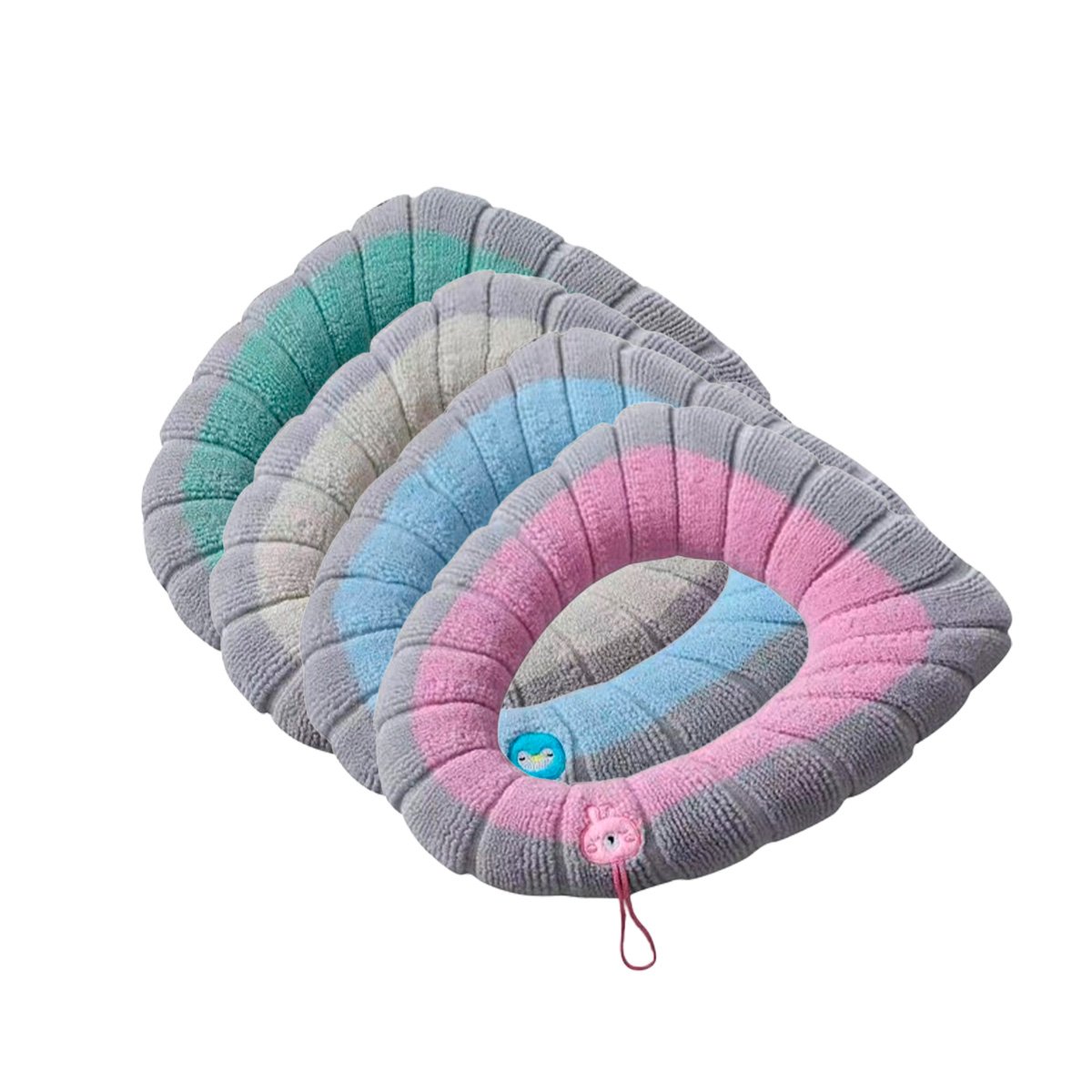 ARO DE TELA PARA INODORO CON ACABADO AFELPADO Y TACTO AGRADABLE EXTRA Y+LIGAS REGALO - 5