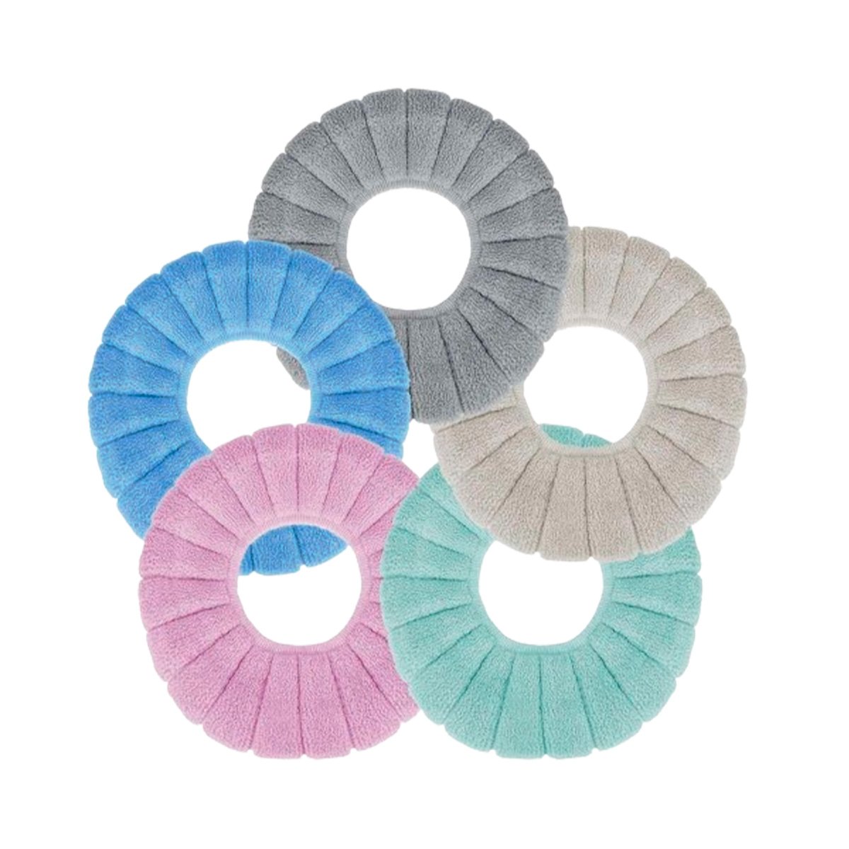 PACK4 FORRO PROTECTOR PARA INODORO AFELPADO COMODO Y FACIL DE COLOCAR DIARIO Y+PAPEL REGALO - 3
