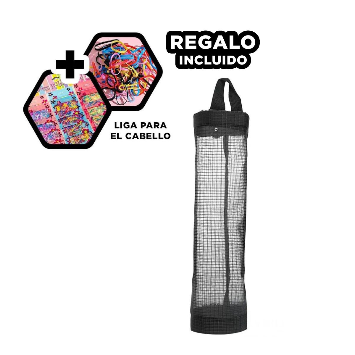 DISPENSADOR DE BOLSAS PRACTIFACIL 39X11,5 CM PARA LA UTILIDAD DE HIJOS Y+LIGAS REGALO - 2
