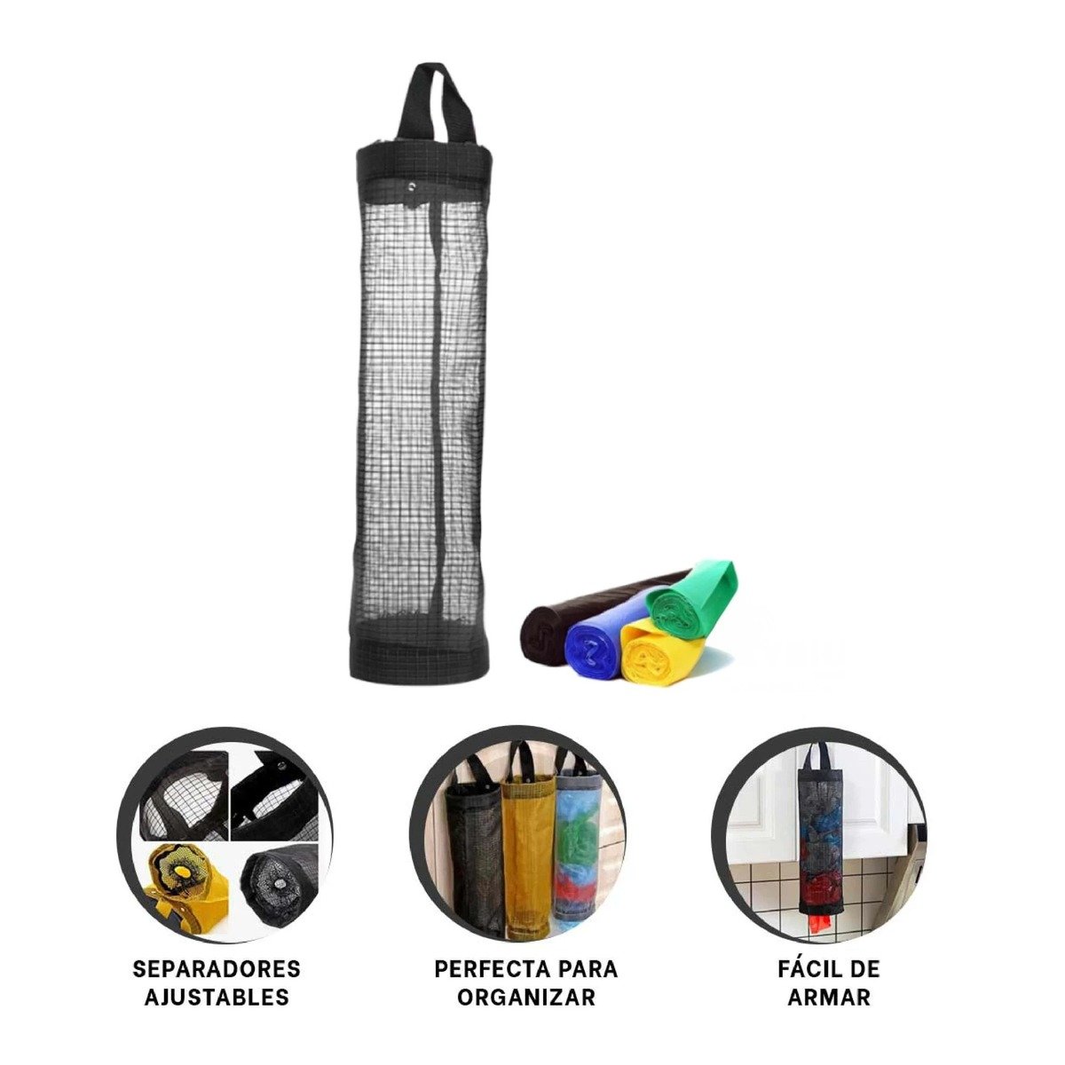 DISPENSADOR DE BOLSAS PRACTIFACIL 39X11,5 CM PARA LA UTILIDAD DE HIJOS Y+LIGAS REGALO - 5