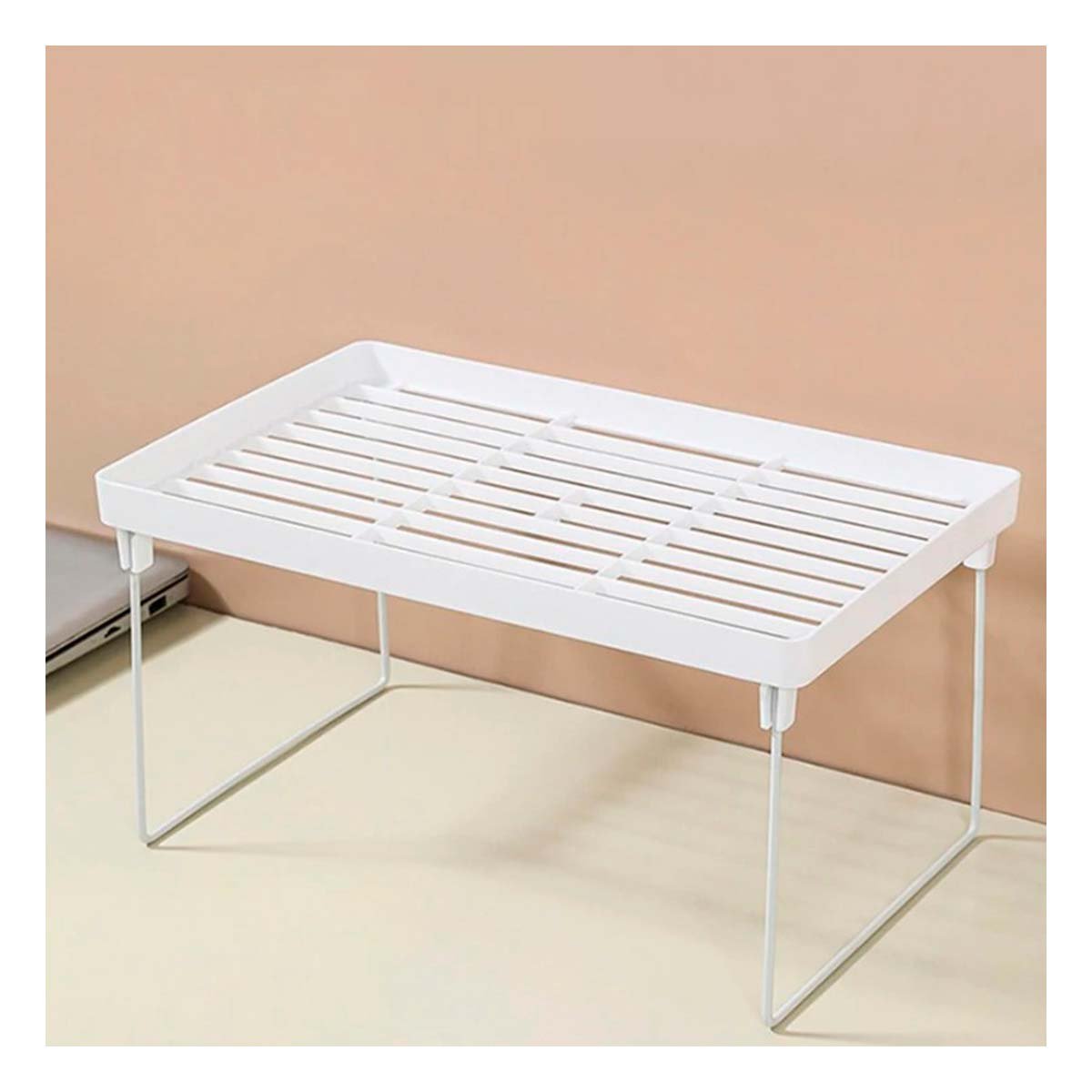 PACK2 ORGANIZADOR MODULAR 31X16X20 CM BLANCO DE ESTILO MODERNO EN DESPENSA Y+PAPEL REGALO - 2